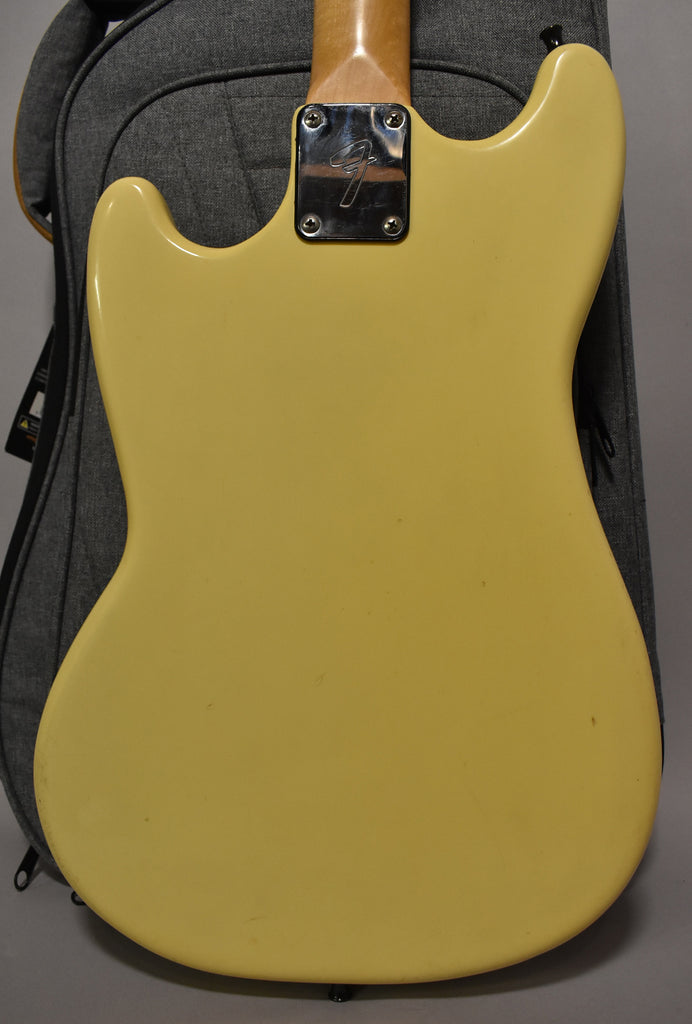 1976 Fender Musicmaster Bass Olympic White Finish w/Gig Bag