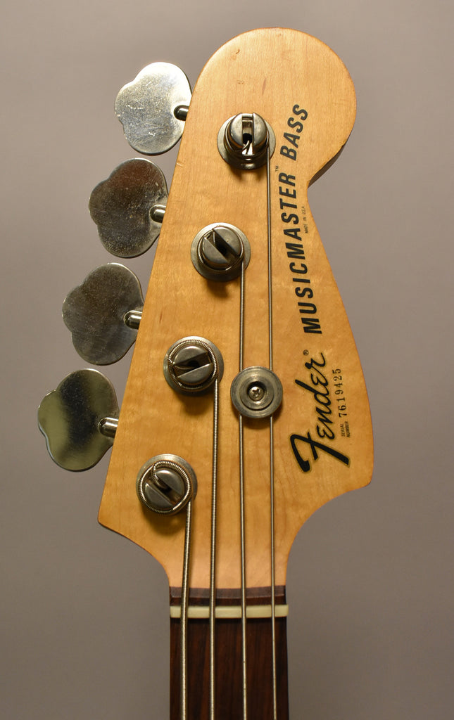 1976 Fender Musicmaster Bass Olympic White Finish w/Gig Bag