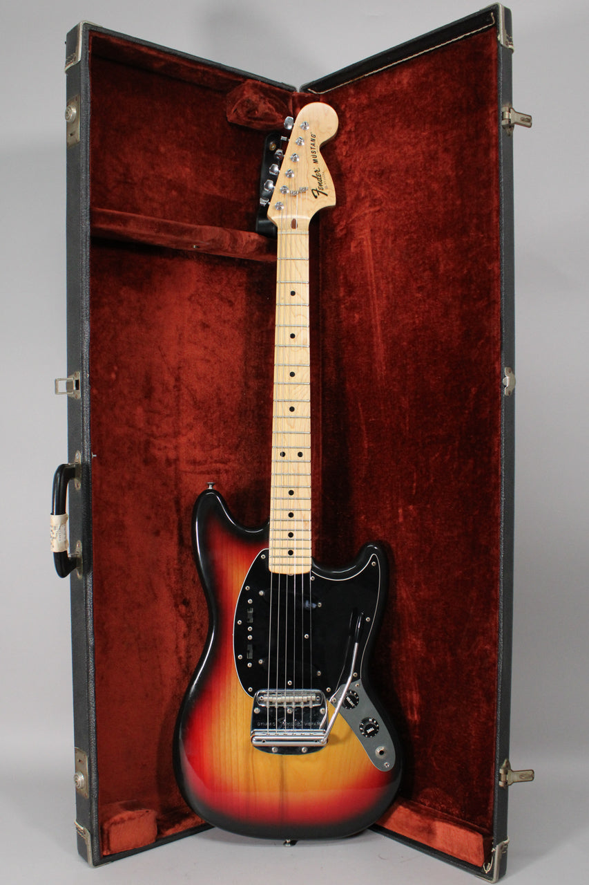 1977 Fender Mustang Sunburst Maple Fretboard w/OHSC – Imperial