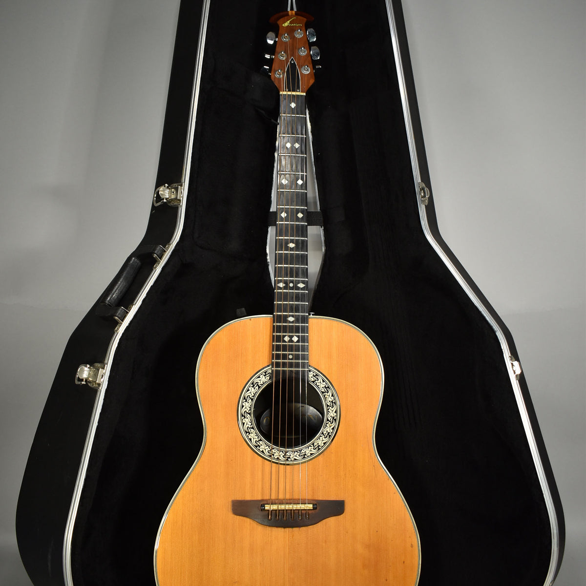 【ヴィンテージ・エレアコ】オベーションovationUSA 1612 1978 Ovation 1612 | Natural Finish W/OHSC – Imperial Vintage Guitars