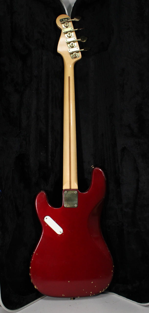 1980 Fender Precision Special Bass Candy Apple Red Active EQ w