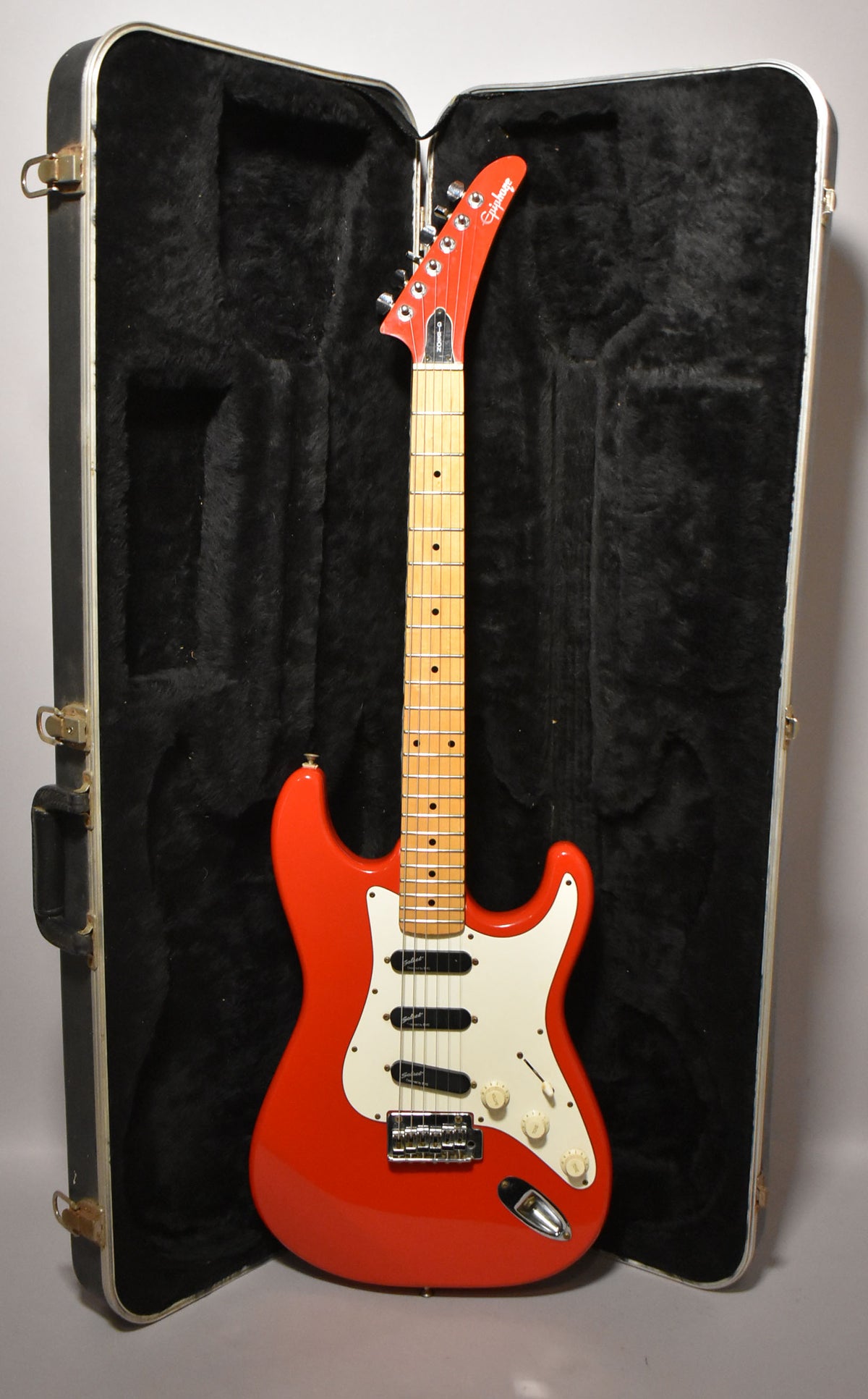 c.1990's Epiphone S-310 Fiesta Red Solidbody w/OHSC – Imperial
