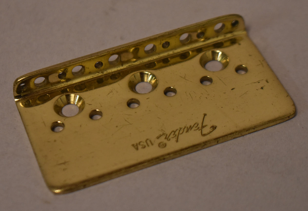 Retro IGT-PLATE Brass（retroism 1980s Fender USA Hardtail Bridge Base Plate Gold Engraved