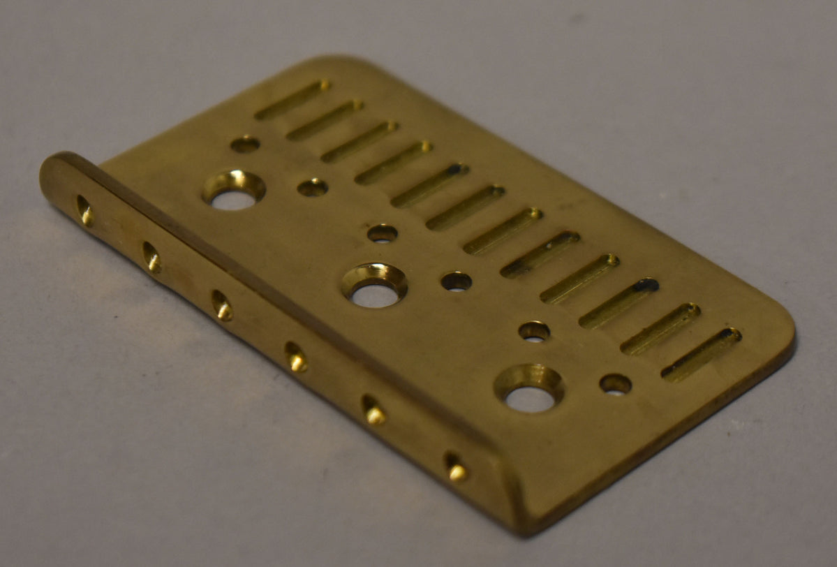 1980s Schecter USA Guitar Hardtail Bridge Plate Gold NOS 1980s Schecter USA Guitar Hardtail Bridge Plate Gold NOS