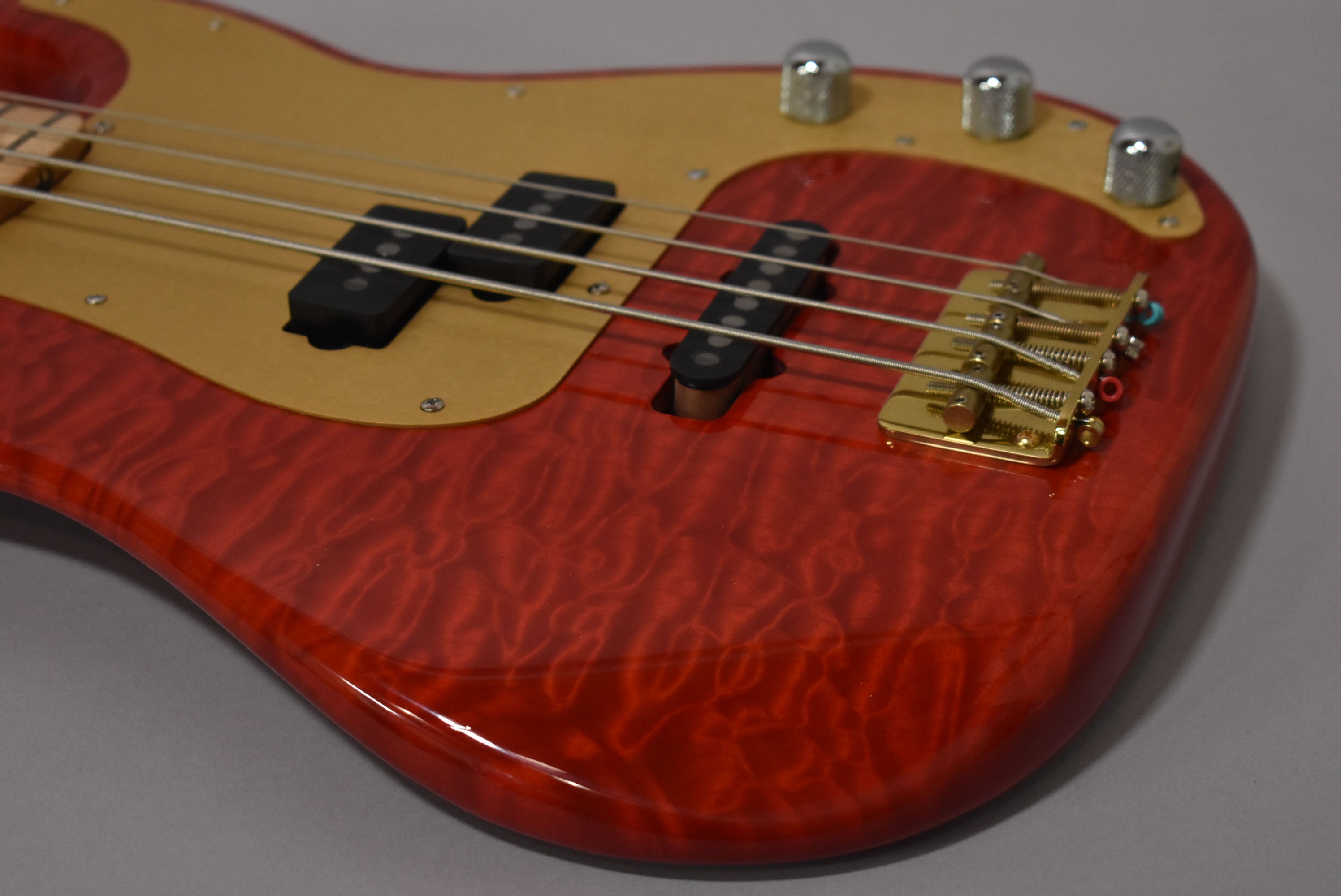 1980s Schecter USA Dallas-Era PJ Bass Employee Build Cherry Red w
