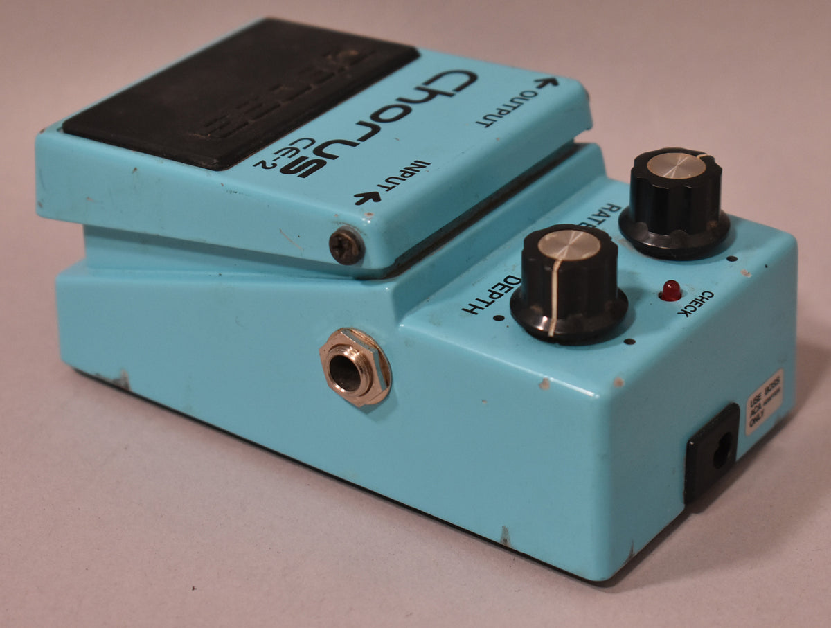 1985 Boss CE-2 Chorus Pedal Blue MIJ Green Label