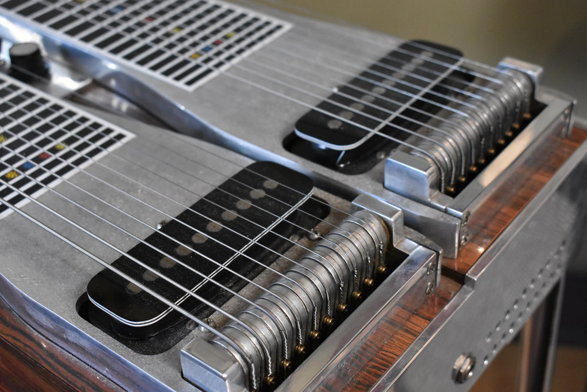1981 Emmons D10 Double-Neck Pedal Steel Guitar Push Pull w/OHSC