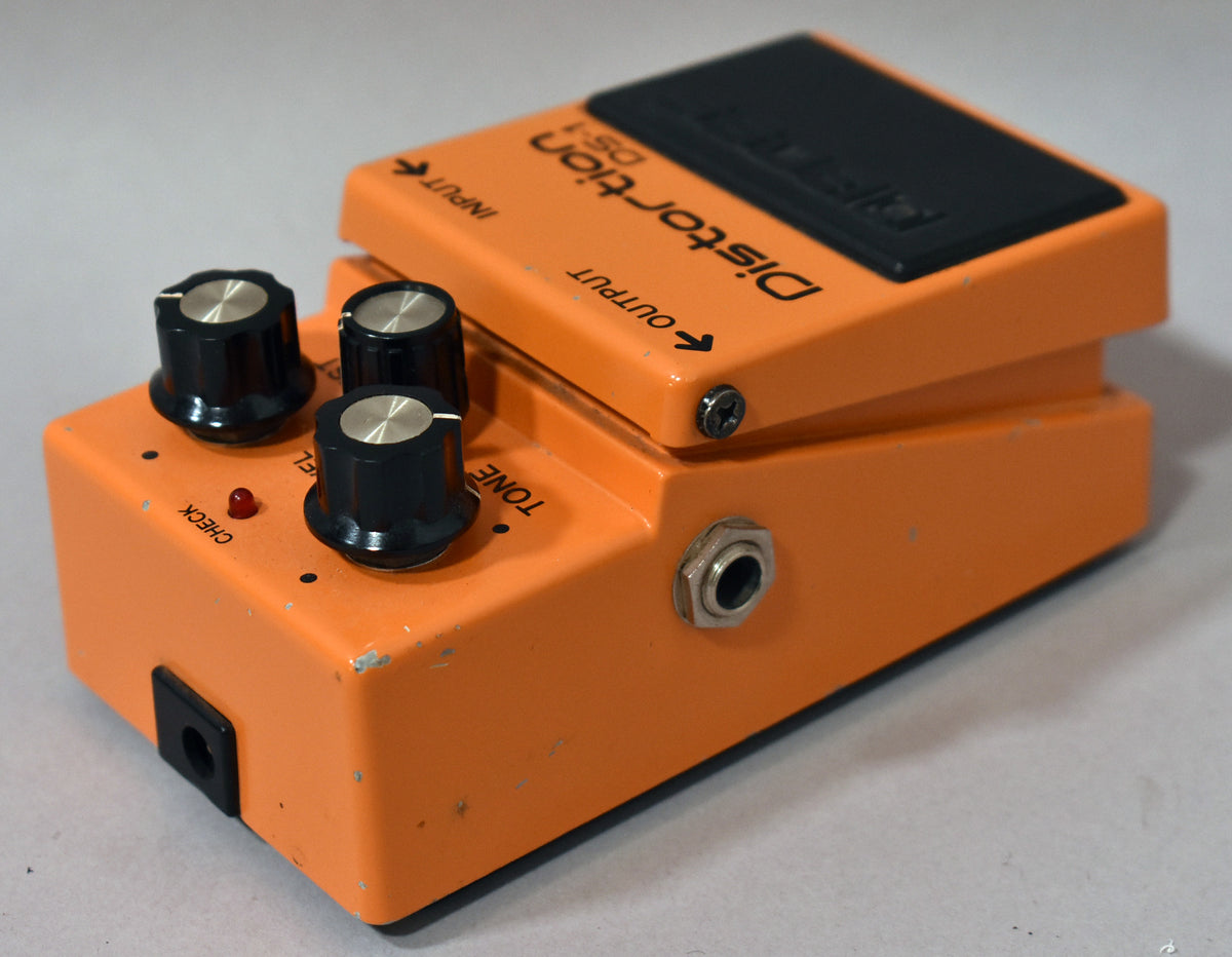 1982 Boss DS-1 Distortion Pedal Orange MIJ Black Label