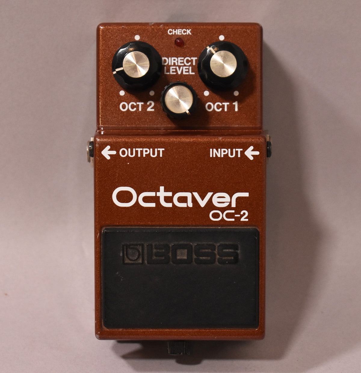 1983 Boss OC-2 Octaver Pedal Brown MIJ Black Label