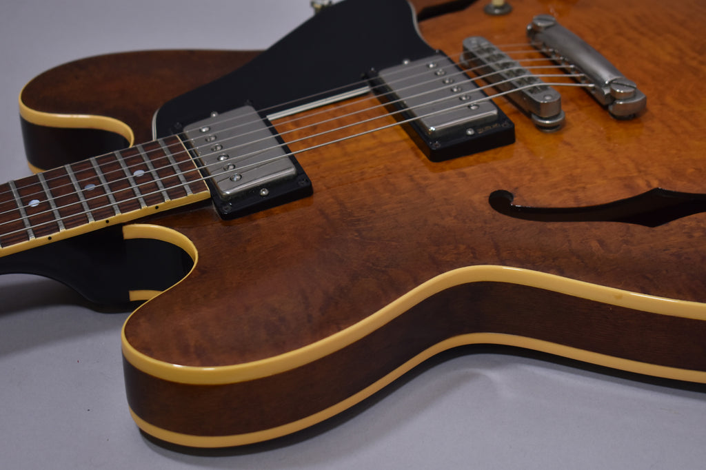 1983 Gibson ES-335 Dot Reissue Tim Shaw Flame Maple Sunburst Finish w/OHSC