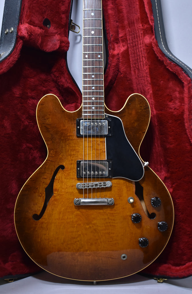 1983 Gibson ES-335 Dot Reissue Tim Shaw Flame Maple Sunburst Finish w/OHSC