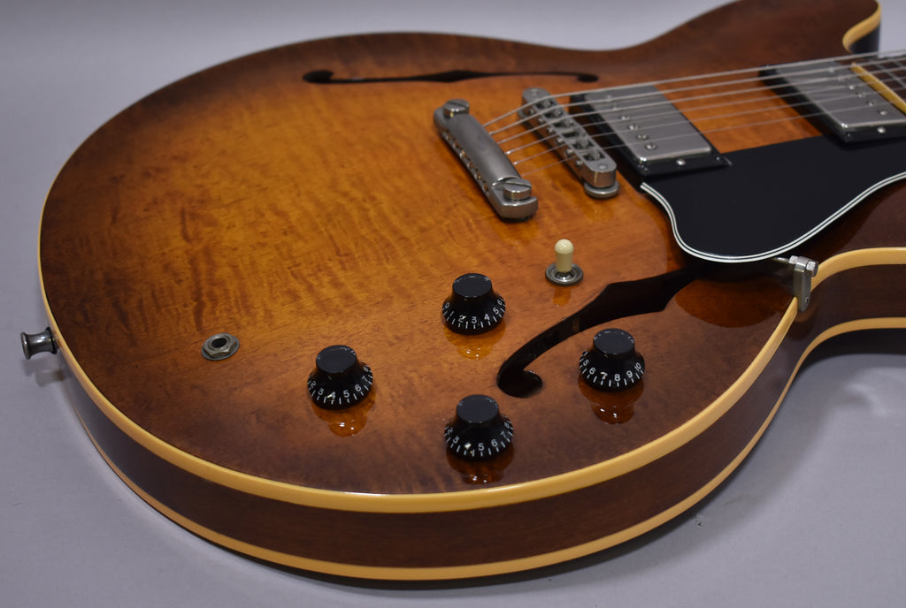 1983 Gibson ES-335 Dot Reissue Tim Shaw Flame Maple Sunburst Finish w/OHSC