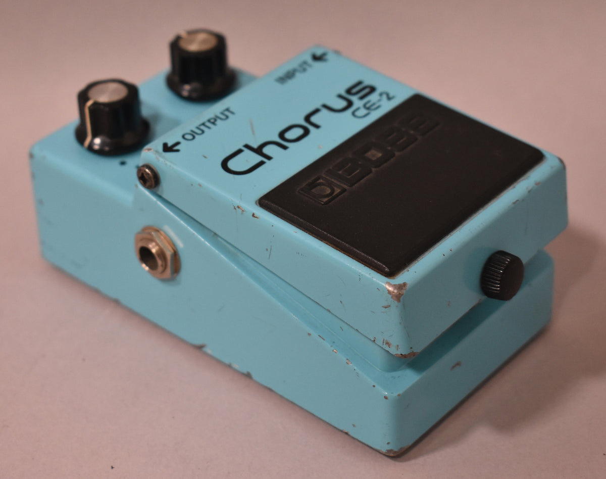 1986 Boss CE-2 Chorus Pedal Blue MIJ Green Label