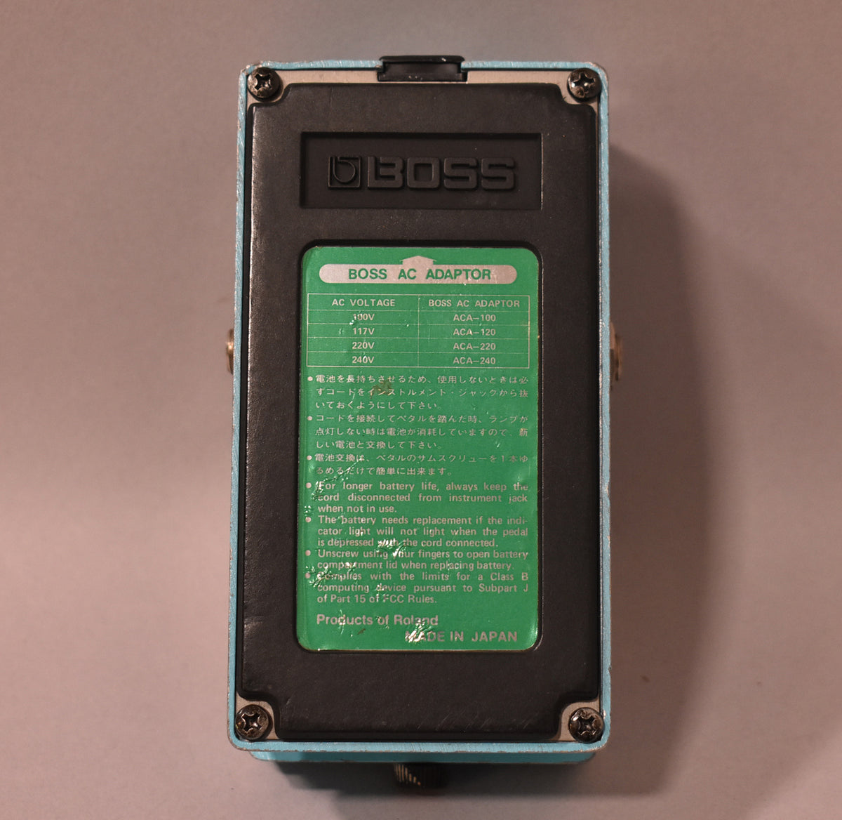 1986 Boss CE-2 Chorus Pedal Blue MIJ Green Label