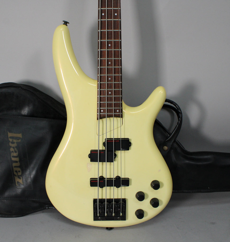 1987 Ibanez SR800 Pearl White MIJ Electric Bass w/ Gig Bag