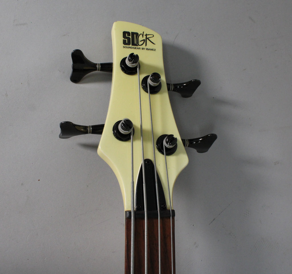 1987 Ibanez SR800 Pearl White MIJ Electric Bass w/ Gig Bag