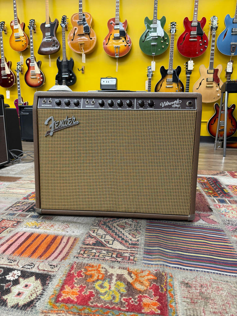 1993-Fender-Vibroverb-63-Reissue-2x10-40w-Combo-Amplifier-Brown/Whea- w/FS