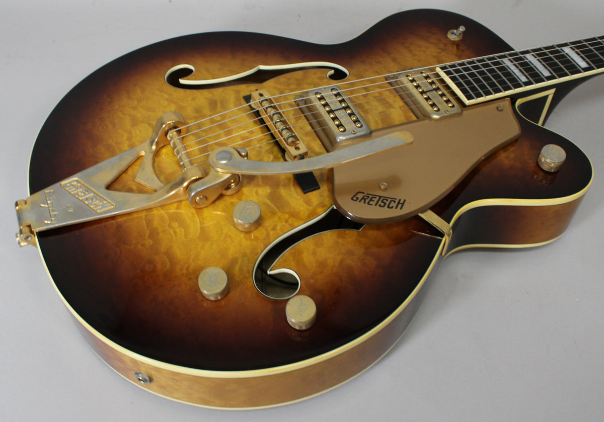 1993 Gretsch 6120-QT Quilted Sunburst Finish Rare Early Terada MIJ Filter’Trons OHSC