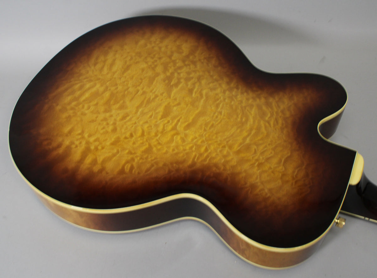 1993 Gretsch 6120-QT Quilted Sunburst Finish Rare Early Terada MIJ Filter’Trons OHSC