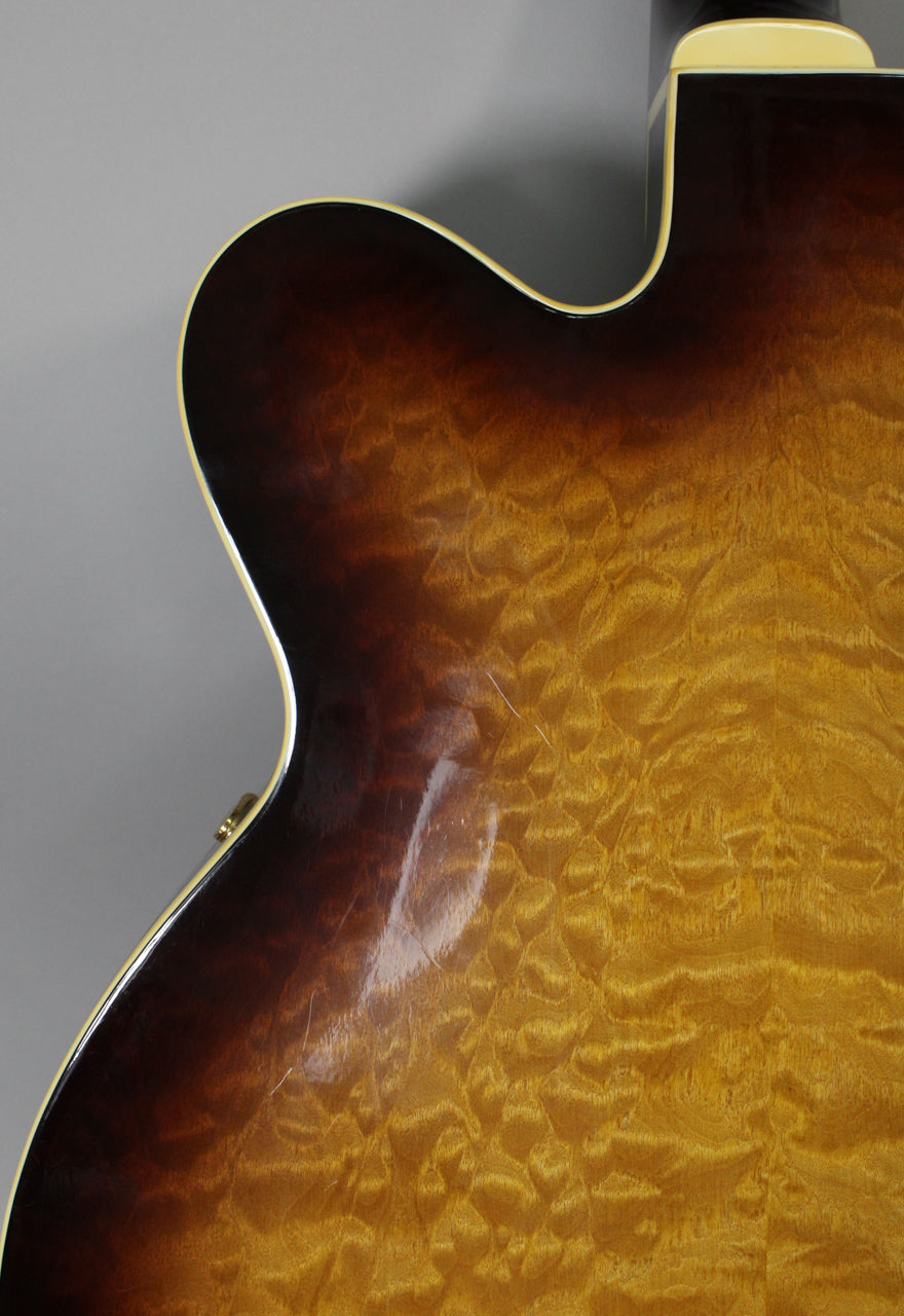 1993 Gretsch 6120-QT Quilted Sunburst Finish Rare Early Terada MIJ Filter’Trons OHSC