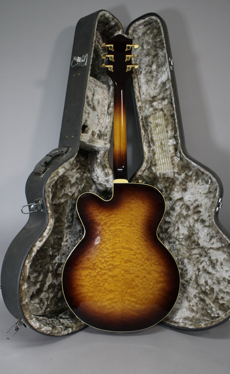 1993 Gretsch 6120-QT Quilted Sunburst Finish Rare Early Terada MIJ Filter’Trons OHSC