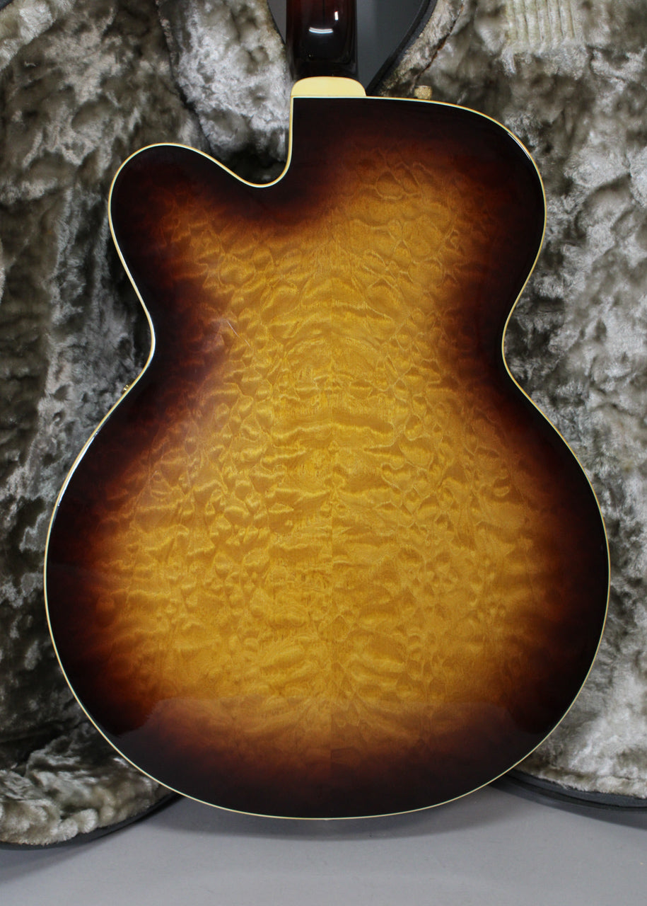 1993 Gretsch 6120-QT Quilted Sunburst Finish Rare Early Terada MIJ Filter’Trons OHSC