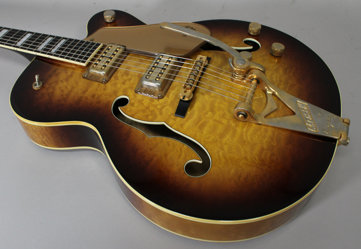 1993 Gretsch 6120-QT Quilted Sunburst Finish Rare Early Terada MIJ Filter’Trons OHSC