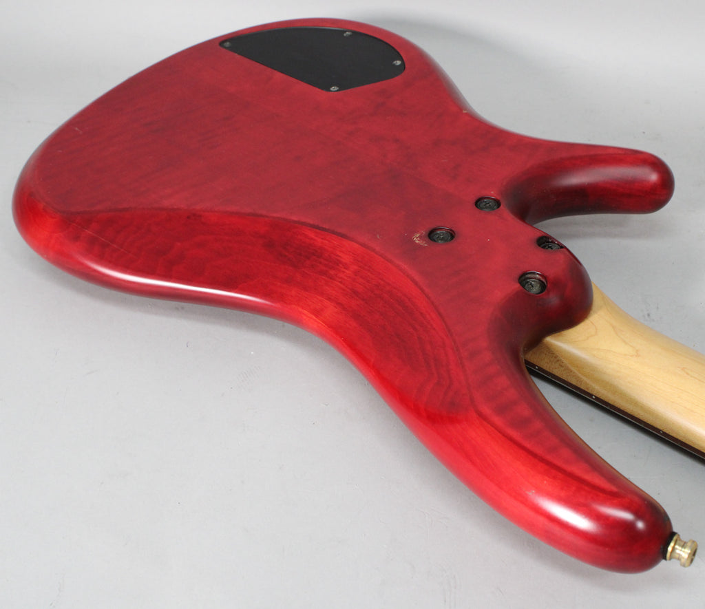 1995 Ibanez SR-600 Trans Red MIJ Electric Bass w/ Gig Bag