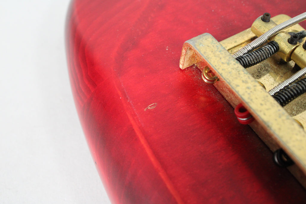 1995 Ibanez SR-600 Trans Red MIJ Electric Bass w/ Gig Bag