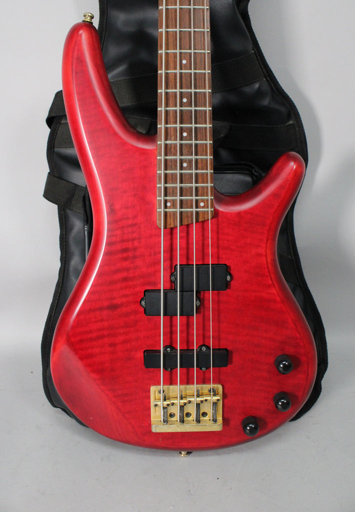1995 Ibanez SR-600 Trans Red MIJ Electric Bass w/ Gig Bag