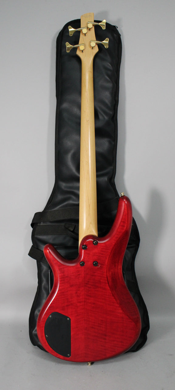 1995 Ibanez SR-600 Trans Red MIJ Electric Bass w/ Gig Bag