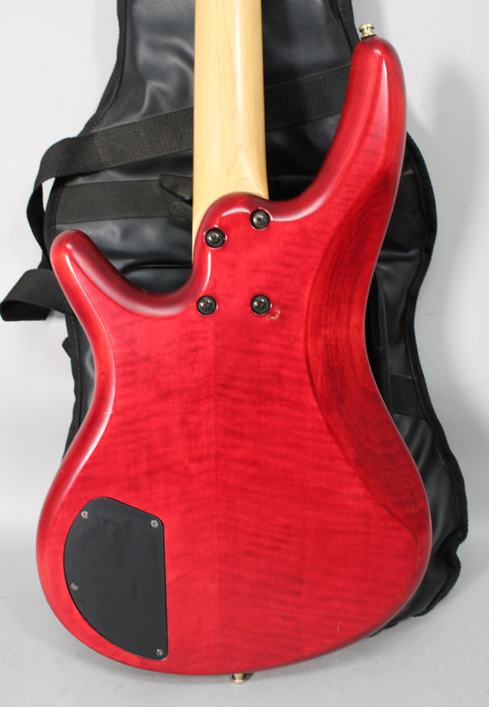 1995 Ibanez SR-600 Trans Red MIJ Electric Bass w/ Gig Bag