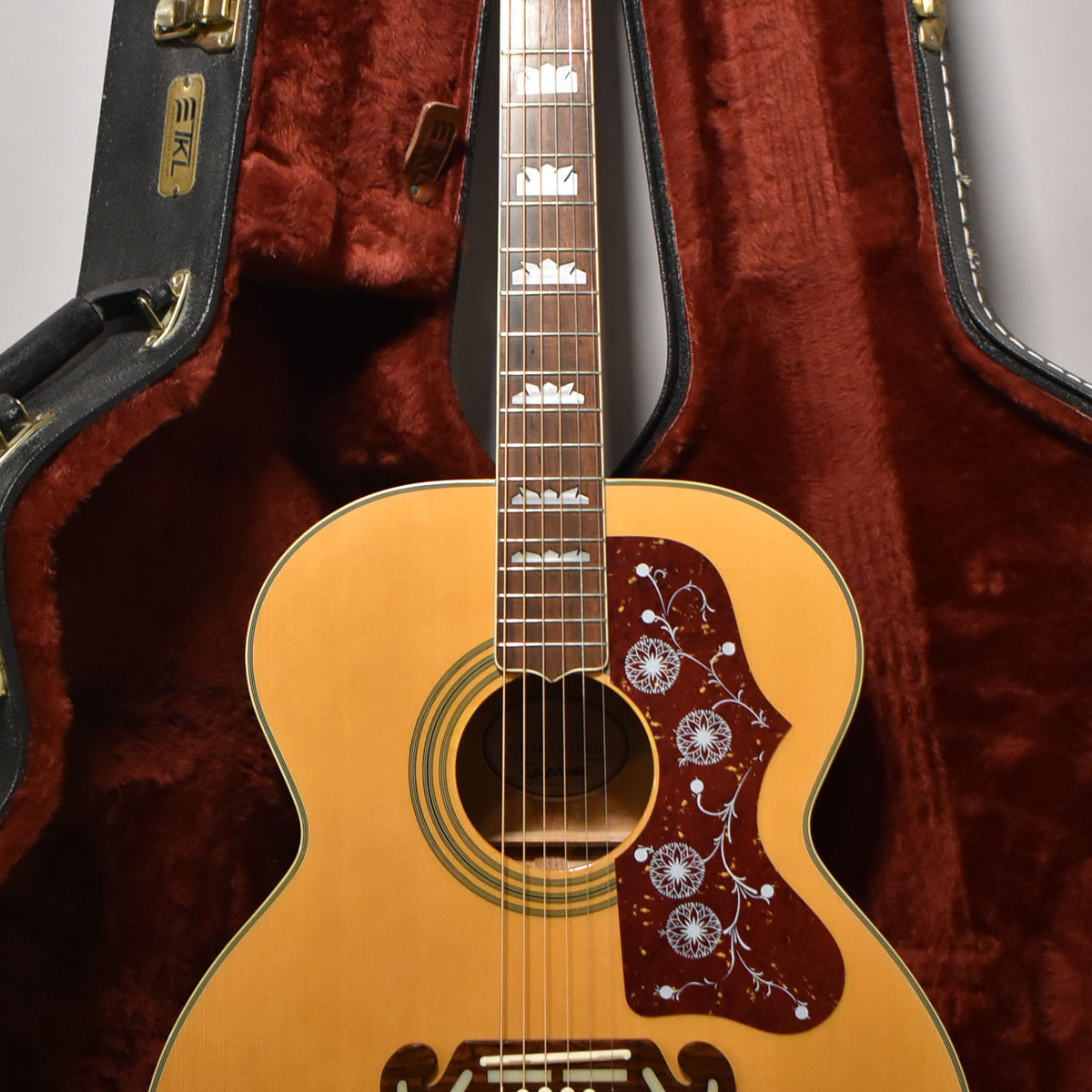 1999 Epiphone EJ-200 Jumbo Acoustic Guitar Natural Finish MIK w