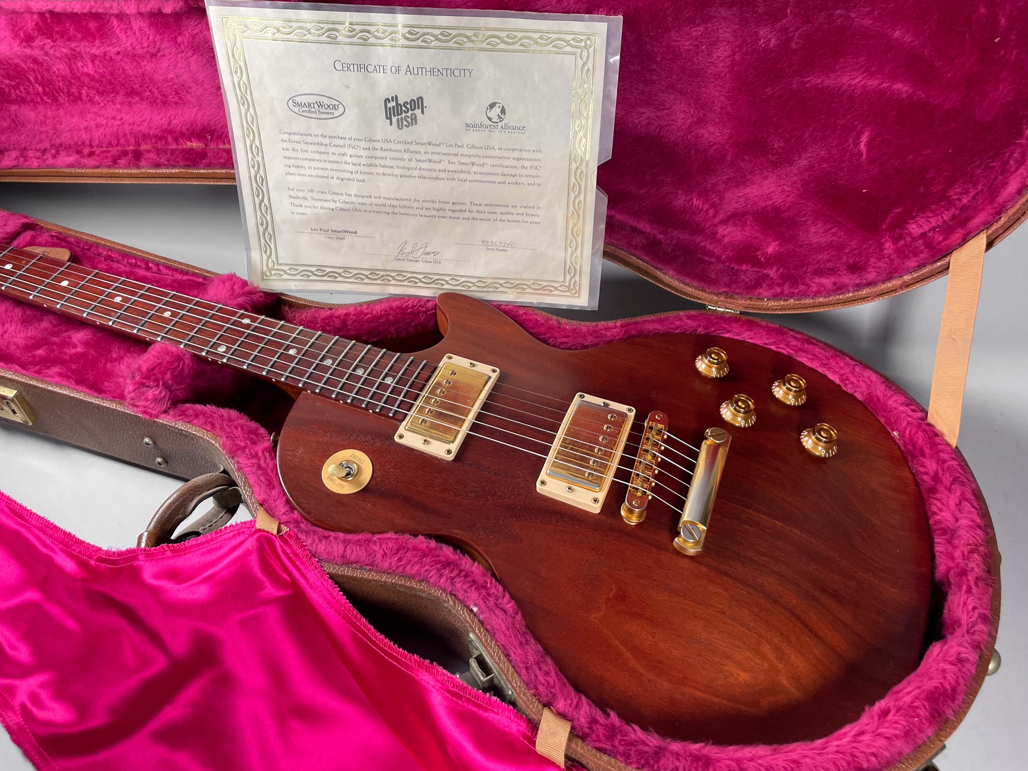 Gibson Les Paul MODEL 認定証付き 1999 Gibson Les Paul Smartwood Natural Finish w/OHSC – Imperial