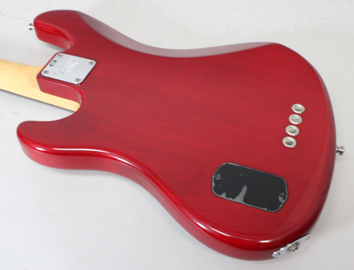 2000 Fender Deluxe Jazz Bass Crimson Red Transparent w/HSC