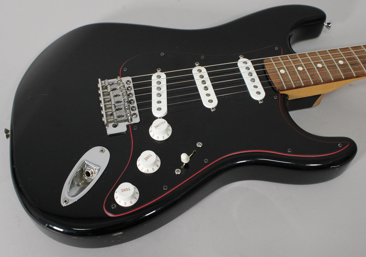 2002 Fender Standard Stratocaster Made In Mexico Black Finish