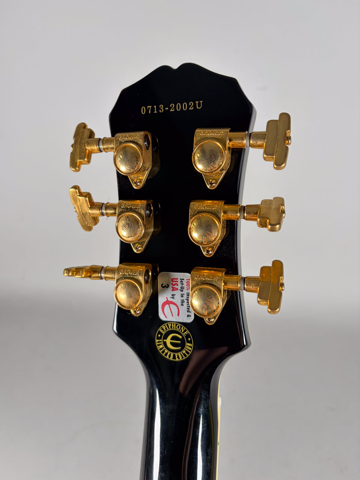 2002 Epiphone Les Paul Custom 50th Anniversary Black Beauty w/OHSC