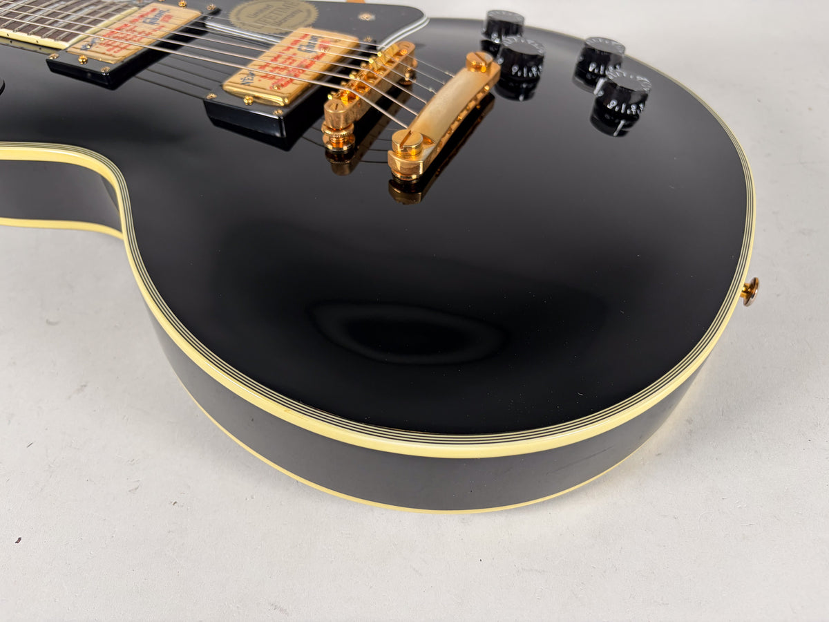 2002 Epiphone Les Paul Custom 50th Anniversary Black Beauty w/OHSC