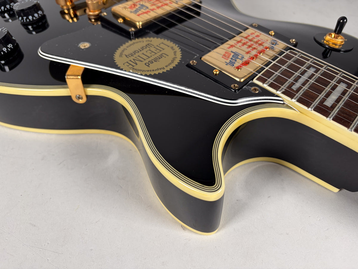 2002 Epiphone Les Paul Custom 50th Anniversary Black Beauty w/OHSC