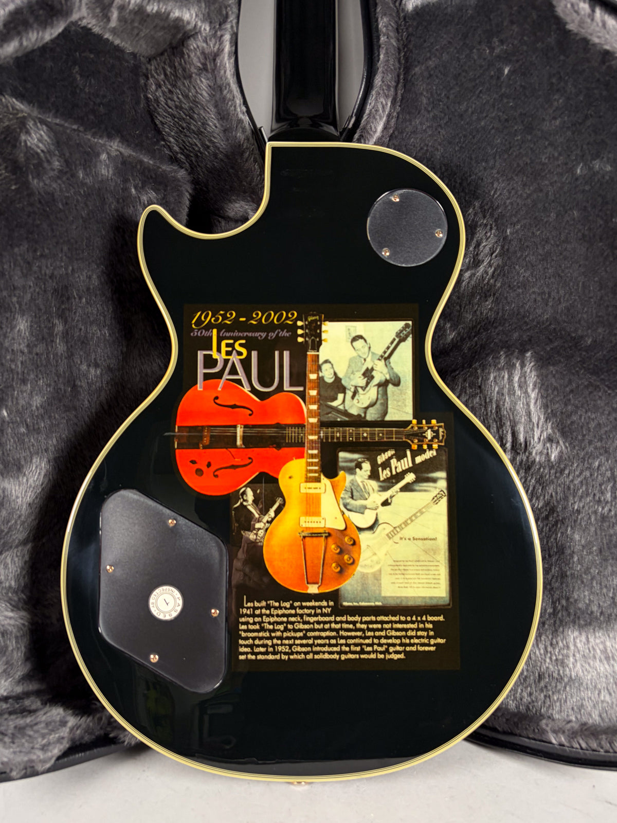 2002 Epiphone Les Paul Custom 50th Anniversary Black Beauty w/OHSC