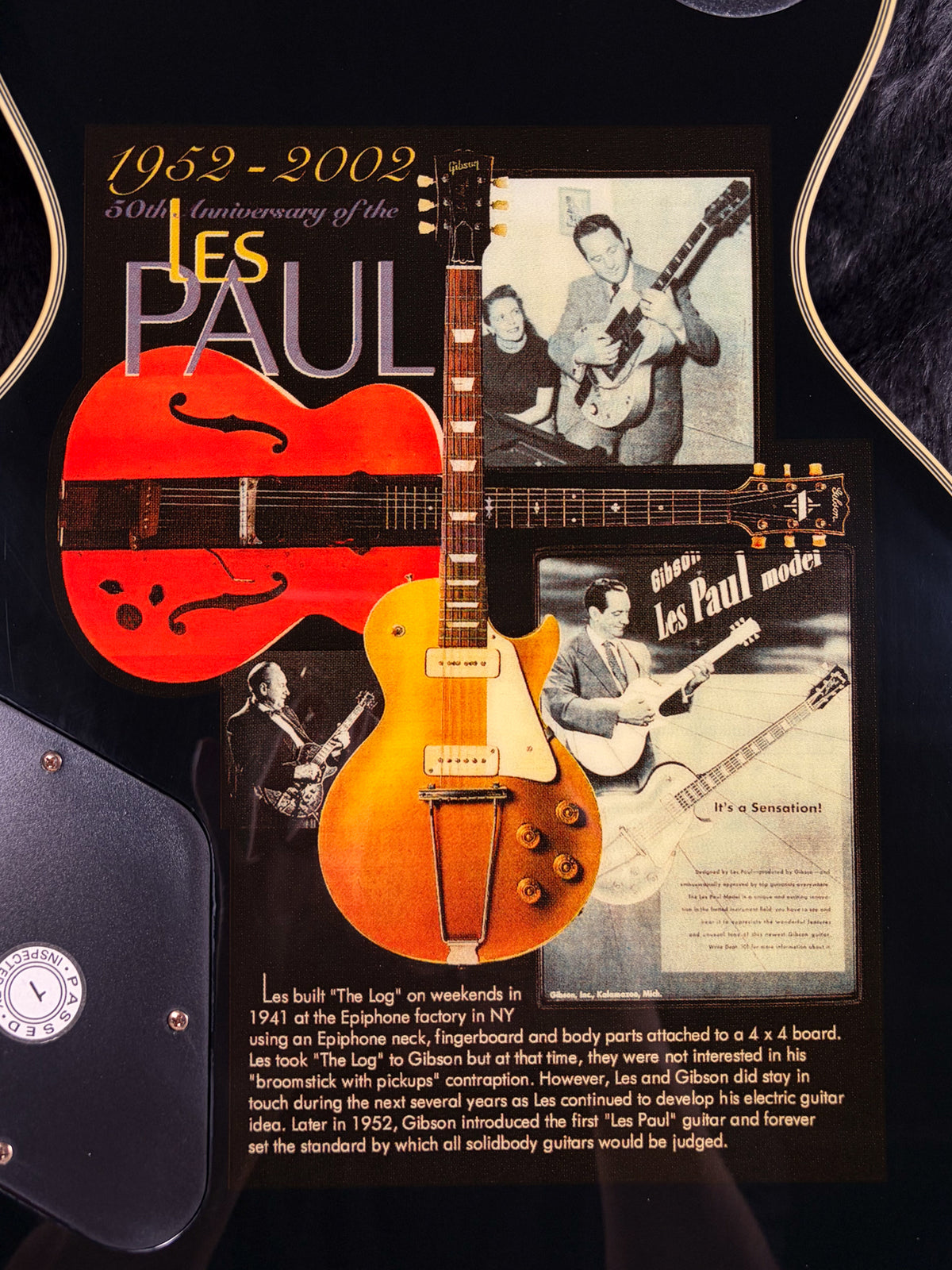2002 Epiphone Les Paul Custom 50th Anniversary Black Beauty w/OHSC