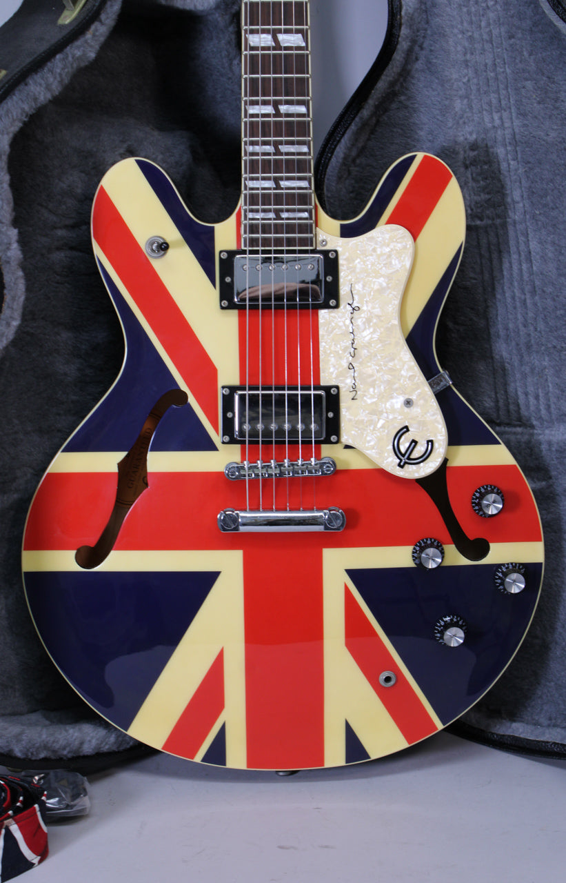 2004 Epiphone Noel Gallagher Supernova Union Jack w/OHSC