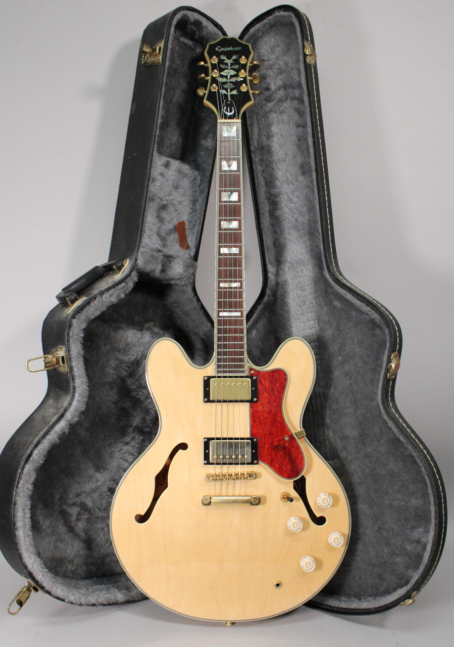 2005 Epiphone Sheraton II Natural Semi-Hollowbody w/OHSC