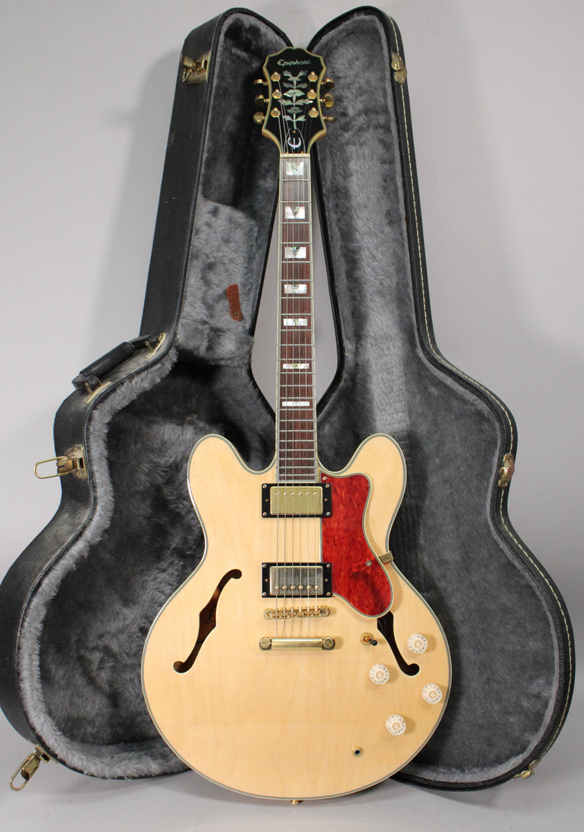 2005 Epiphone Sheraton II Natural Semi-Hollowbody w/OHSC