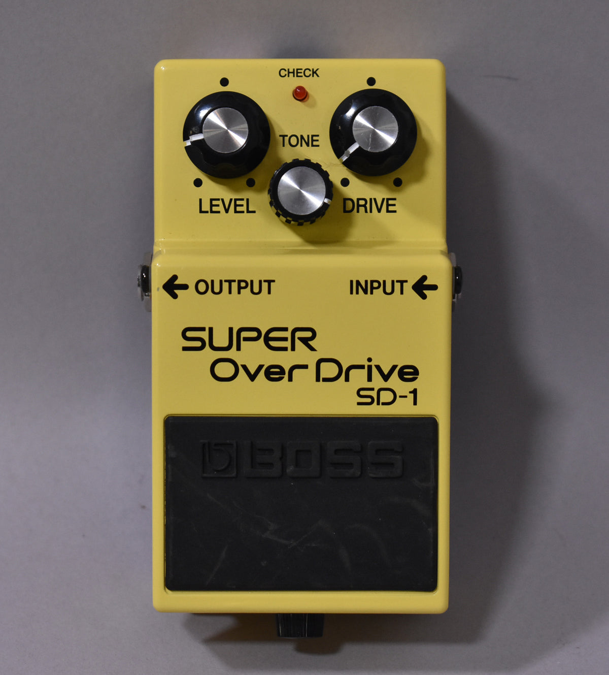 2005 Boss SD-1 Super Overdrive Pedal Yellow MIT Taiwan Silver Label