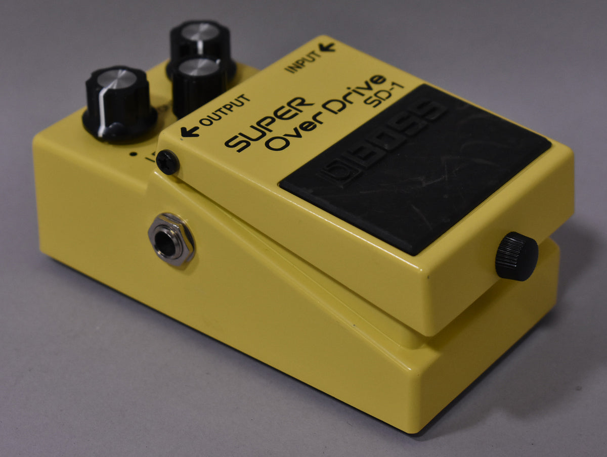 2005 Boss SD-1 Super Overdrive Pedal Yellow MIT Taiwan Silver Label