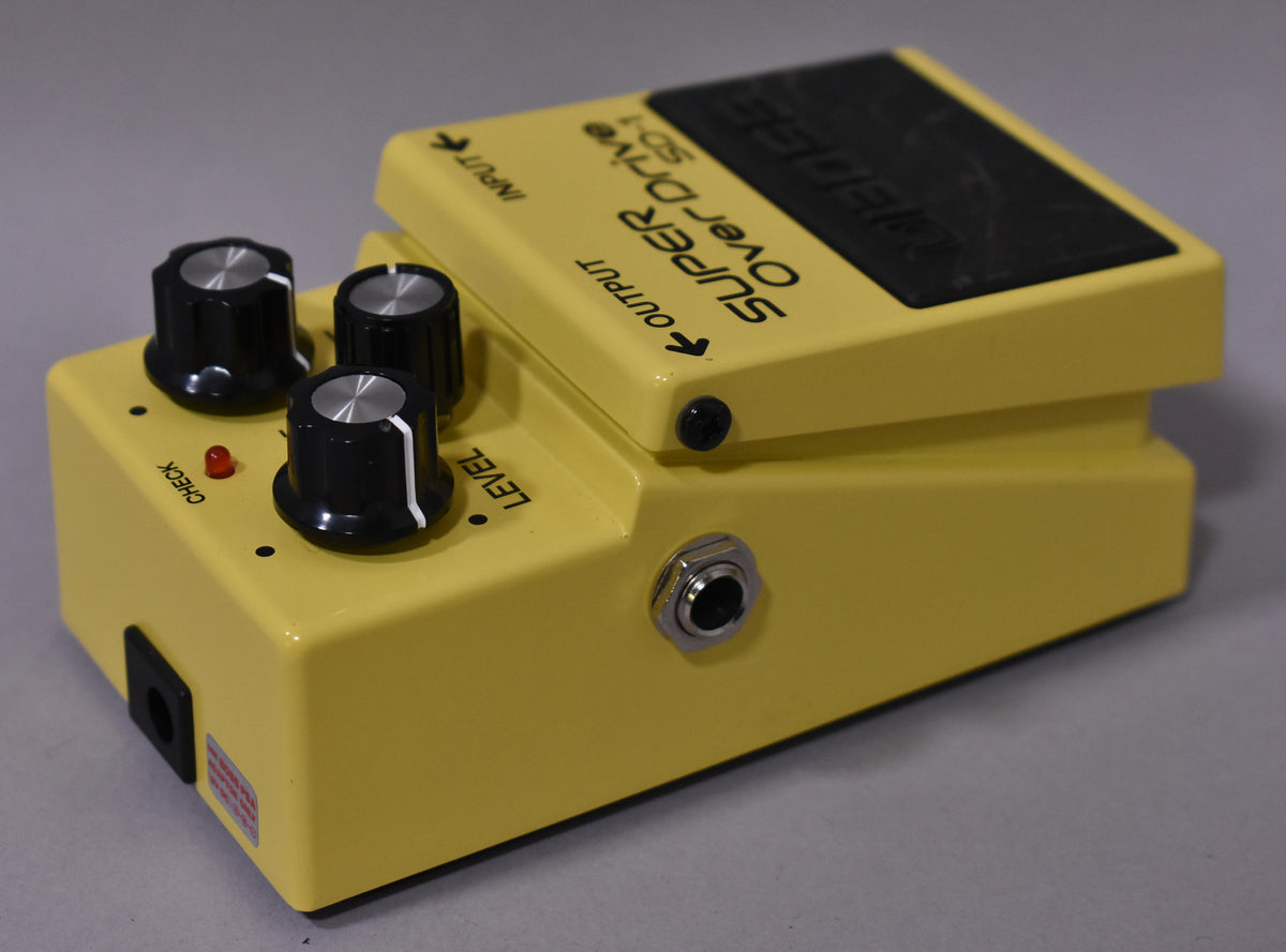 2005 Boss SD-1 Super Overdrive Pedal Yellow MIT Taiwan Silver Label