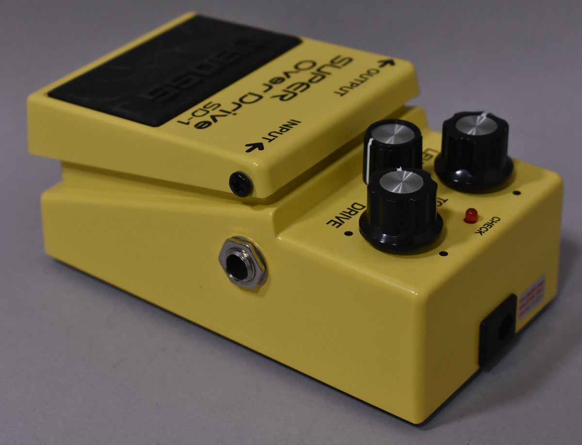 2005 Boss SD-1 Super Overdrive Pedal Yellow MIT Taiwan Silver Label