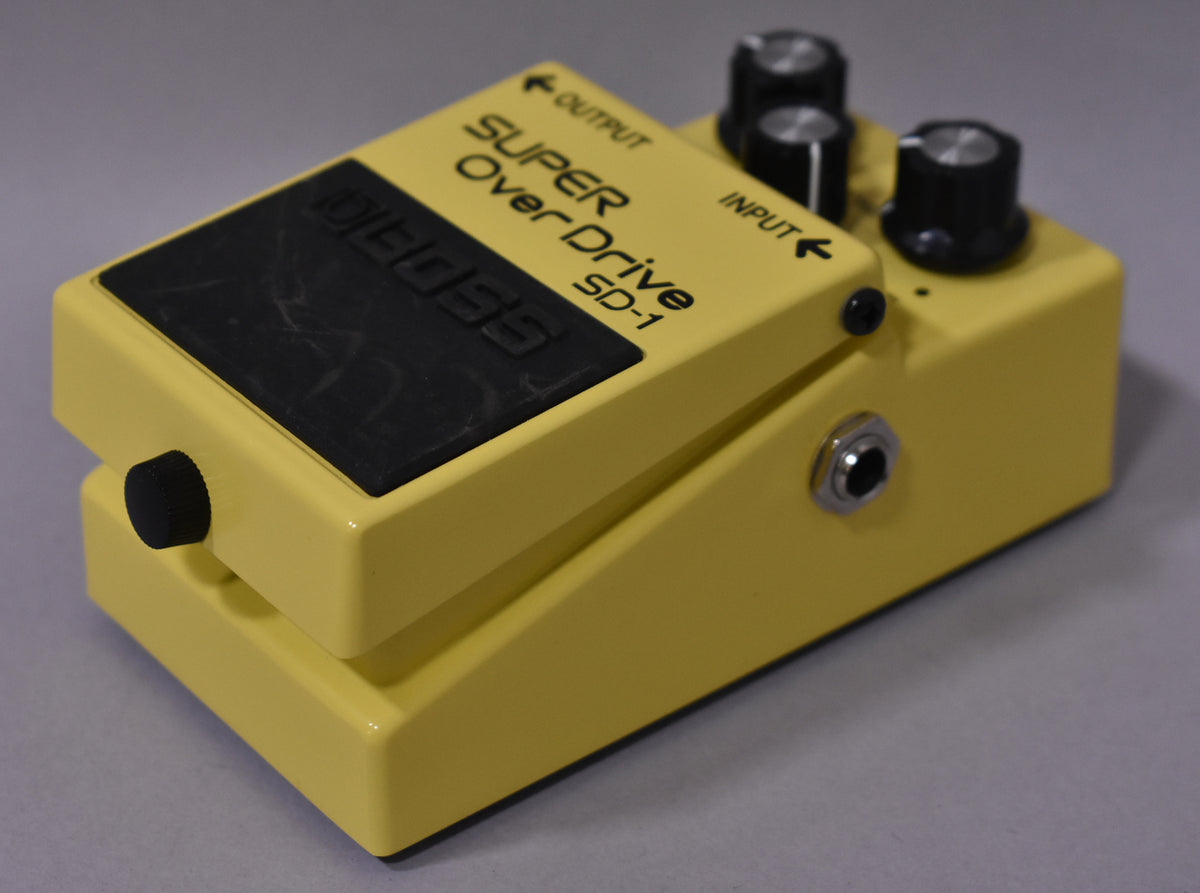 2005 Boss SD-1 Super Overdrive Pedal Yellow MIT Taiwan Silver Label