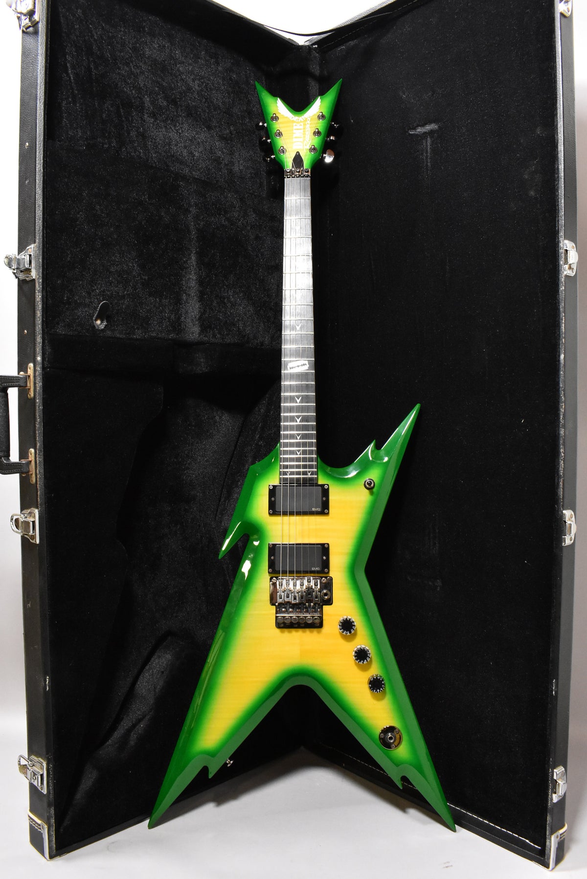 2007 Dean Dimebag Razorback 255 Dime Slime w/OHSC